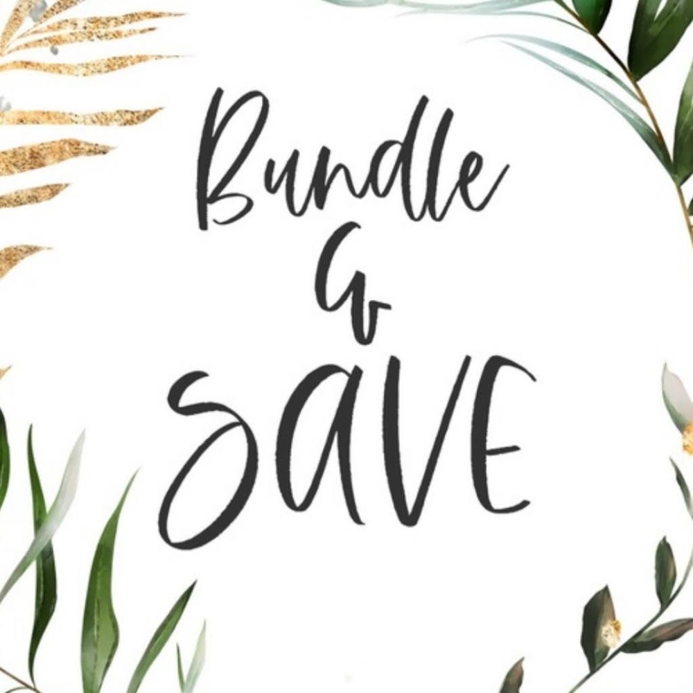 Add 3 items from my closet to a bundle and automatically save 15%. 🤗
